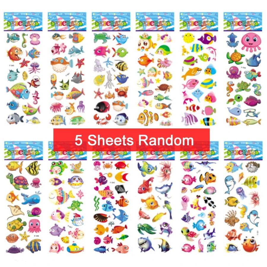 image-JOKEJOLLY Christmas Stickers - Fun Decor for Kids - 5 Sheets