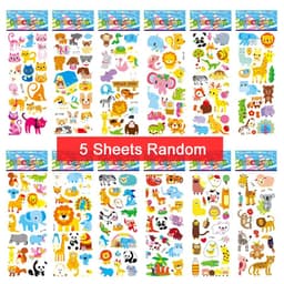 image-JOKEJOLLY Christmas Stickers - Fun Decor for Kids - 5 Sheets