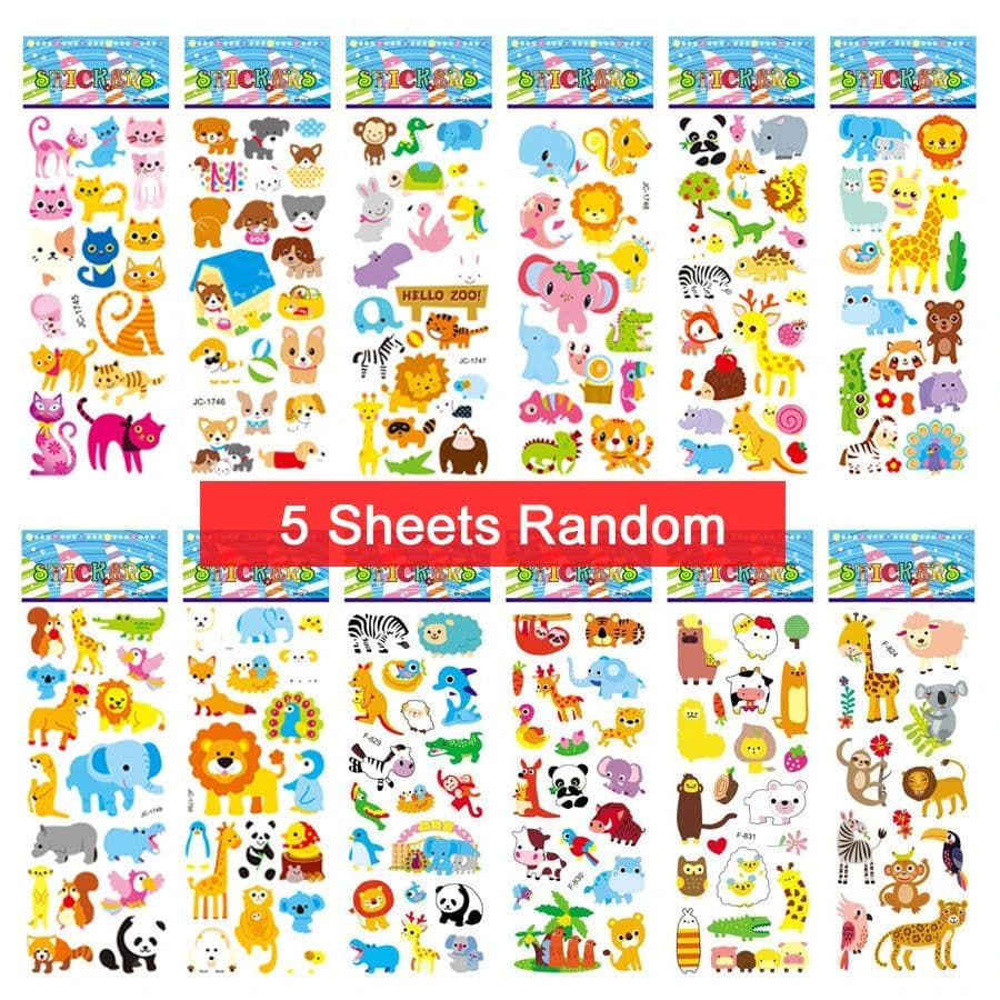 image-JOKEJOLLY Christmas Stickers - Fun Decor for Kids - 5 Sheets