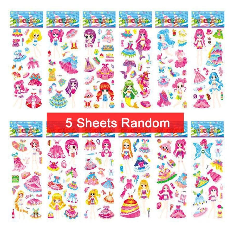 image-JOKEJOLLY Christmas Stickers - Fun Decor for Kids - 5 Sheets