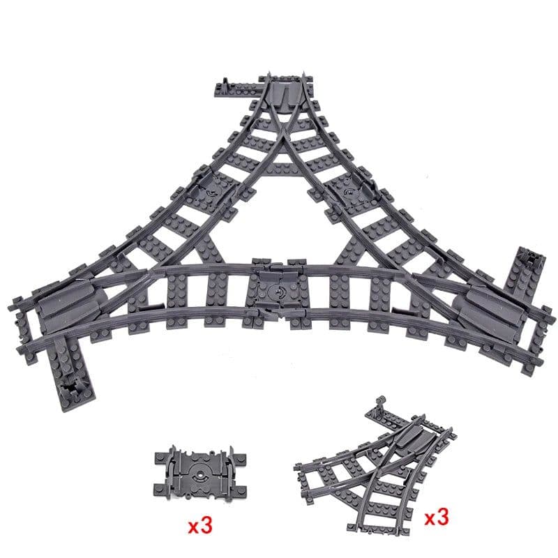 image-Jiu Feng Yan Flexible Switch Railway Tracks - Creative Building Block Toys