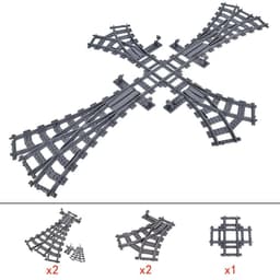 image-Jiu Feng Yan Flexible Switch Railway Tracks - Creative Building Block Toys