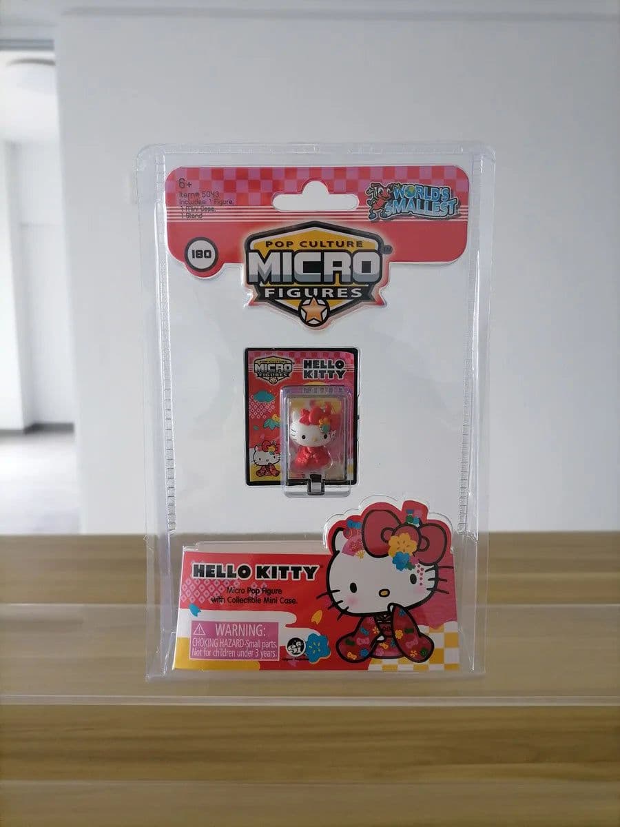 image-Bandai Hello Kitty Micro Pop Figure with Collectible Mini Case Toy