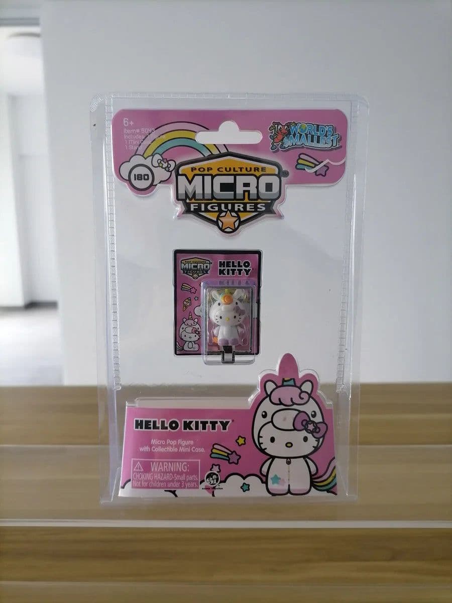 image-Bandai Hello Kitty Micro Pop Figure with Collectible Mini Case Toy