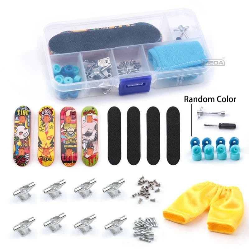 image-MEOA Mini Finger Skateboard Storage Box Kits for DIY Home Leisure