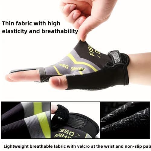 image-Anti-Slip Wear-Resistant Fishing Gloves for Outdoor Sports & Angling