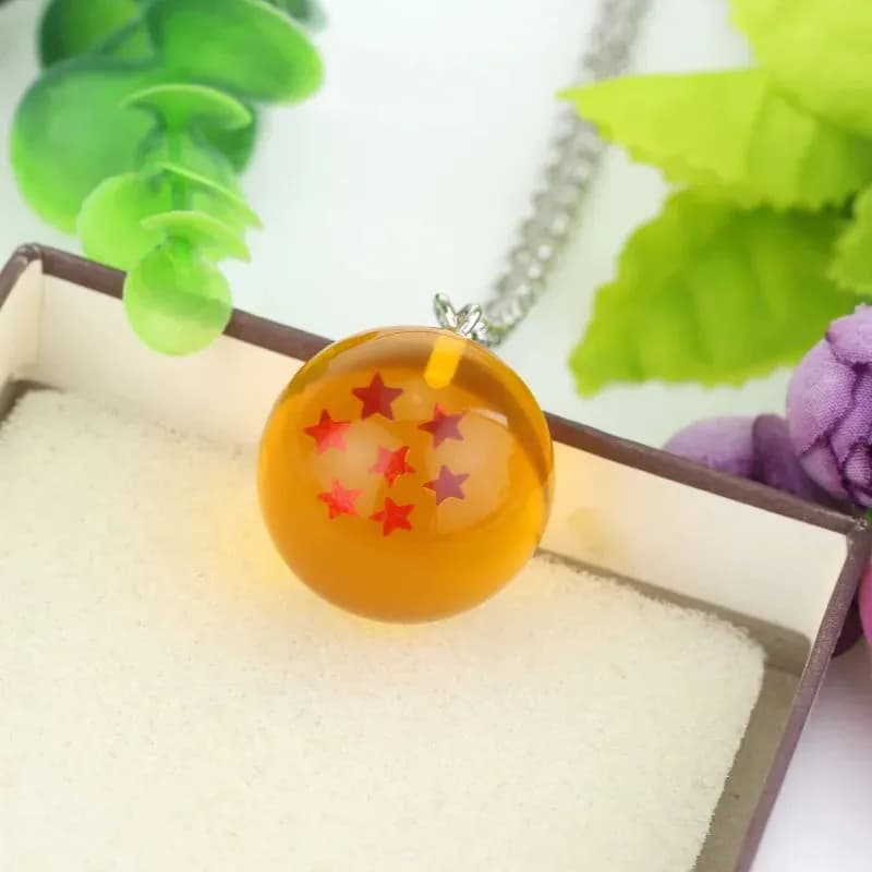 image-Bandai Dragon Ball Series 1-7 Star Resin Keychain - Perfect Collectible Gift