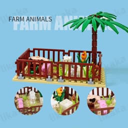 image-Likaka City Farm Building Blocks - Engaging Playset for Ages 3-18+