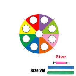 image-MEADE Rainbow Umbrella Parachute Game for Kids | Fun Outdoor Activity