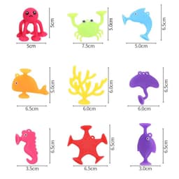 image-Creative Suction Cup Building Blocks for Kids - Safe Silicone Bath Toy