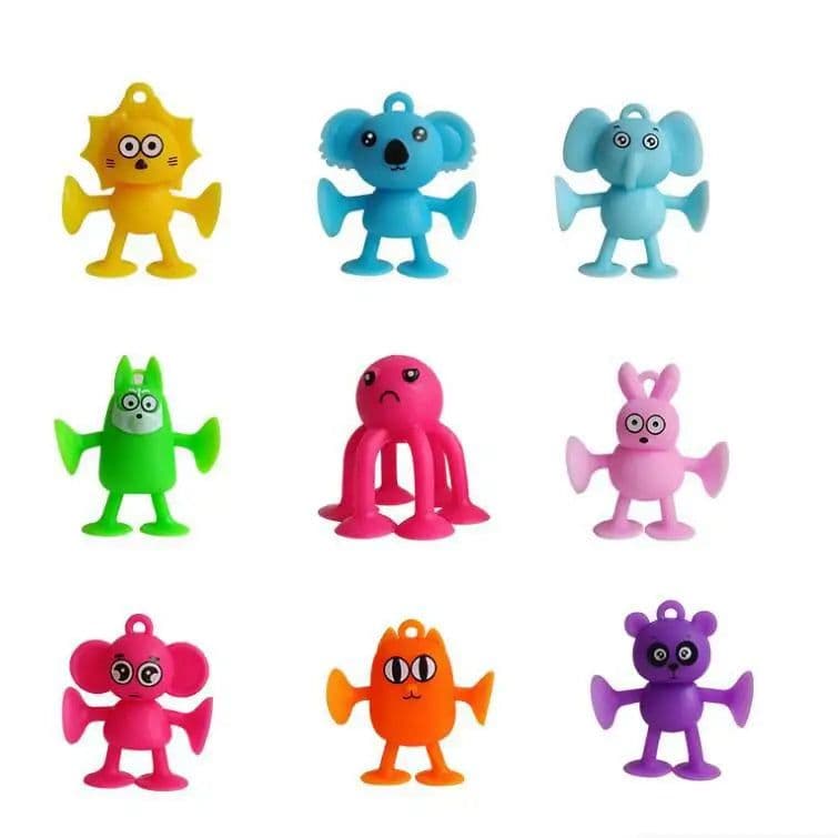 image-Creative Suction Cup Building Blocks for Kids - Safe Silicone Bath Toy