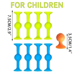 image-Creative Suction Cup Building Blocks for Kids - Safe Silicone Bath Toy