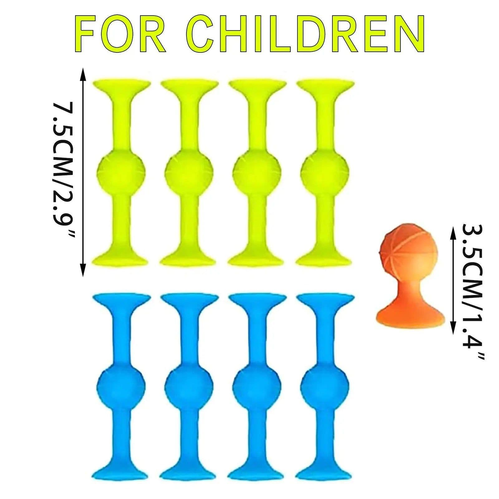 image-Creative Suction Cup Building Blocks for Kids - Safe Silicone Bath Toy