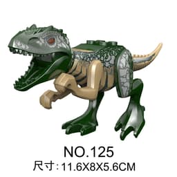 image-Kailybei Jurassic Dinosaur Building Blocks Indominus Rex Action Figure Toy