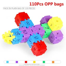 image-Miuioee 100Pcs Number Building Blocks - Colourful Learning Toy for Children