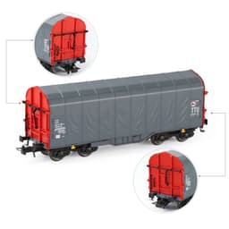 image-Evemodel Customisable Boxcar - 1:87 Scale HO Model for Rail Transport