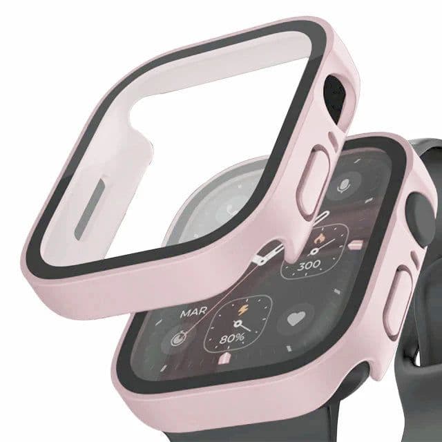 image-HUBANDE Waterproof Screen Protector Cover for Apple Watch 45mm 41mm 49mm