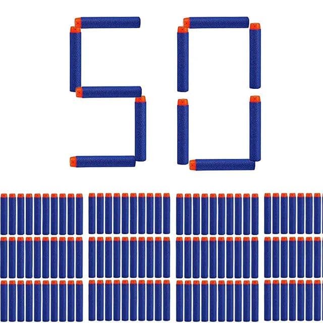 image-Soft Hollow Head Refill Darts for Nerf Blasters - Perfect Xmas Gift for Kids