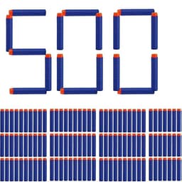 image-Soft Hollow Head Refill Darts for Nerf Blasters - Perfect Xmas Gift for Kids