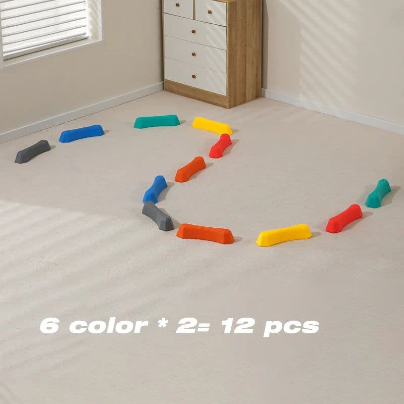 image-GSF Stepping Stone Balance Bridge - Outdoor Sensory Training Equipment