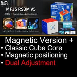 image-RS3M V5 Magnetic Puzzle Cube - Lightweight Design for Smooth Play