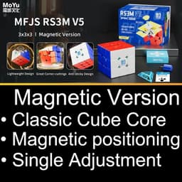 image-RS3M V5 Magnetic Puzzle Cube - Lightweight Design for Smooth Play
