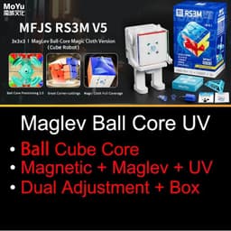 image-RS3M V5 Magnetic Puzzle Cube - Lightweight Design for Smooth Play