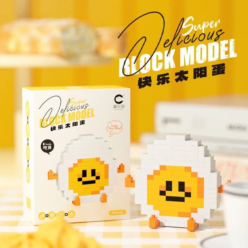 image-Happy Food Building Blocks - Vibrant Educational Toys for Creative Play