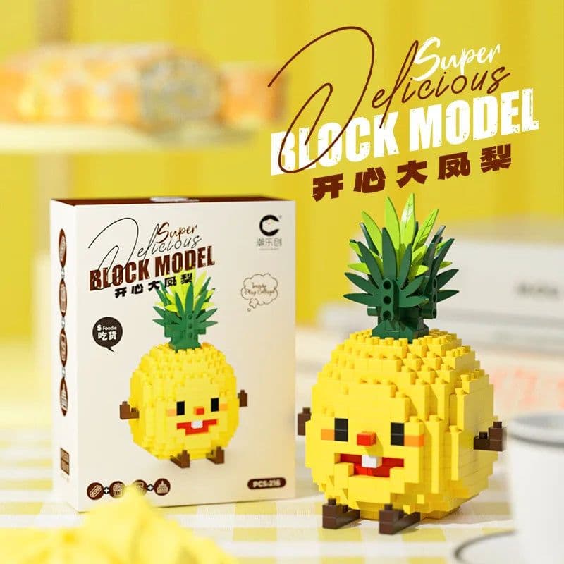 image-Happy Food Building Blocks - Vibrant Educational Toys for Creative Play