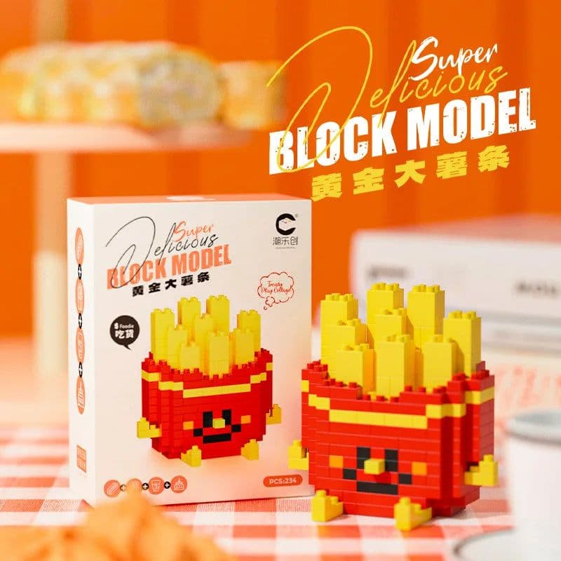 image-Happy Food Building Blocks - Vibrant Educational Toys for Creative Play