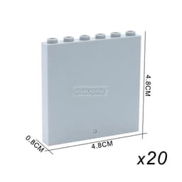 image-MARUMINE 20PCS 1x6x5 Window Glass Panel for Fantasy Building Blocks