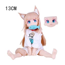 image-Kawaii Girl Anime Figure - Sakura Soybean Flour Collectible PVC Doll