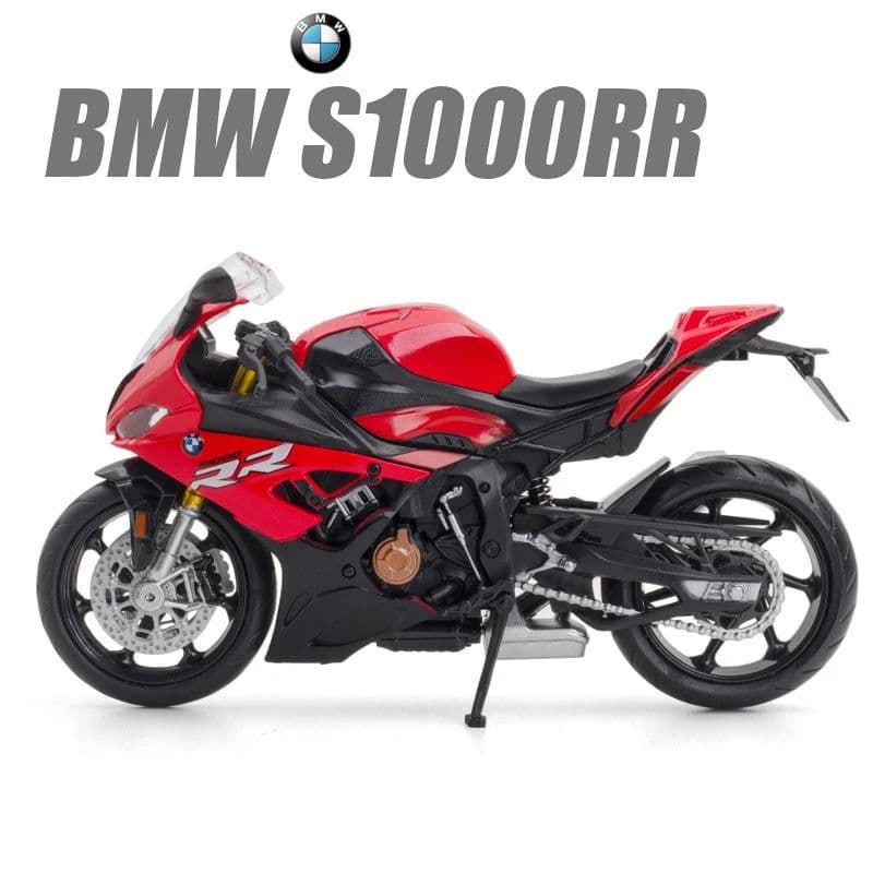 image-MAKEDA 1:12 BMW S1000RR Diecast Motorcycle Toy - Exquisite Detail & Durability