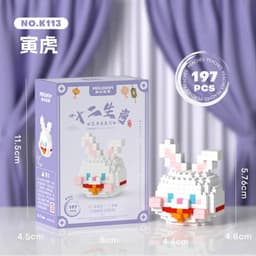 image-Zodiac Cartoon Mini Animal Building Blocks - Fun & Educational Toy Set