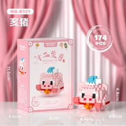 image-Zodiac Cartoon Mini Animal Building Blocks - Fun & Educational Toy Set