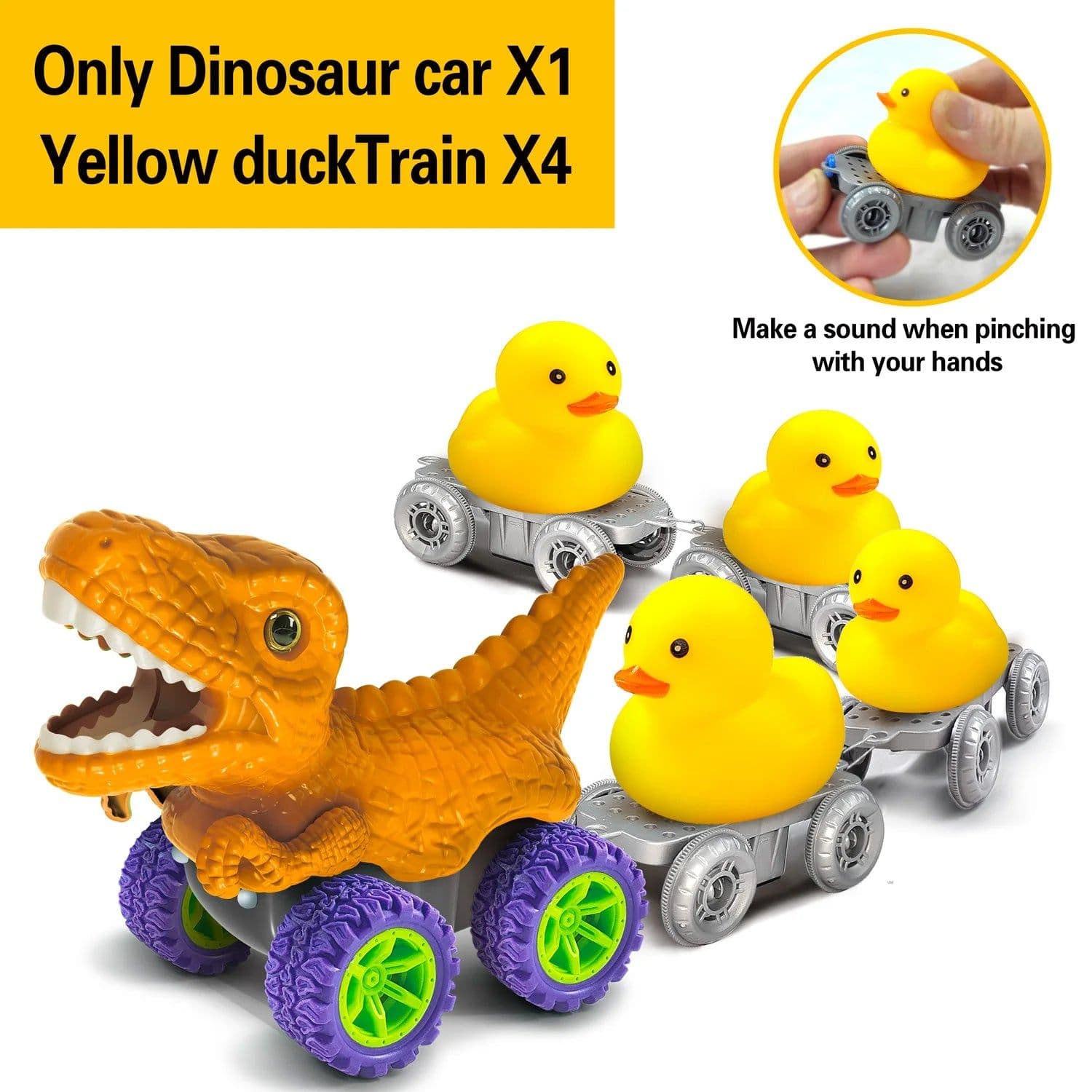 image-TONERJU Dinosaur Race Track Set - Endless Fun & Creative Play for Kids