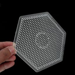 image-Yantjouet Transparent Pegboard for 5mm Hama Beads - DIY Pixel Art Tool