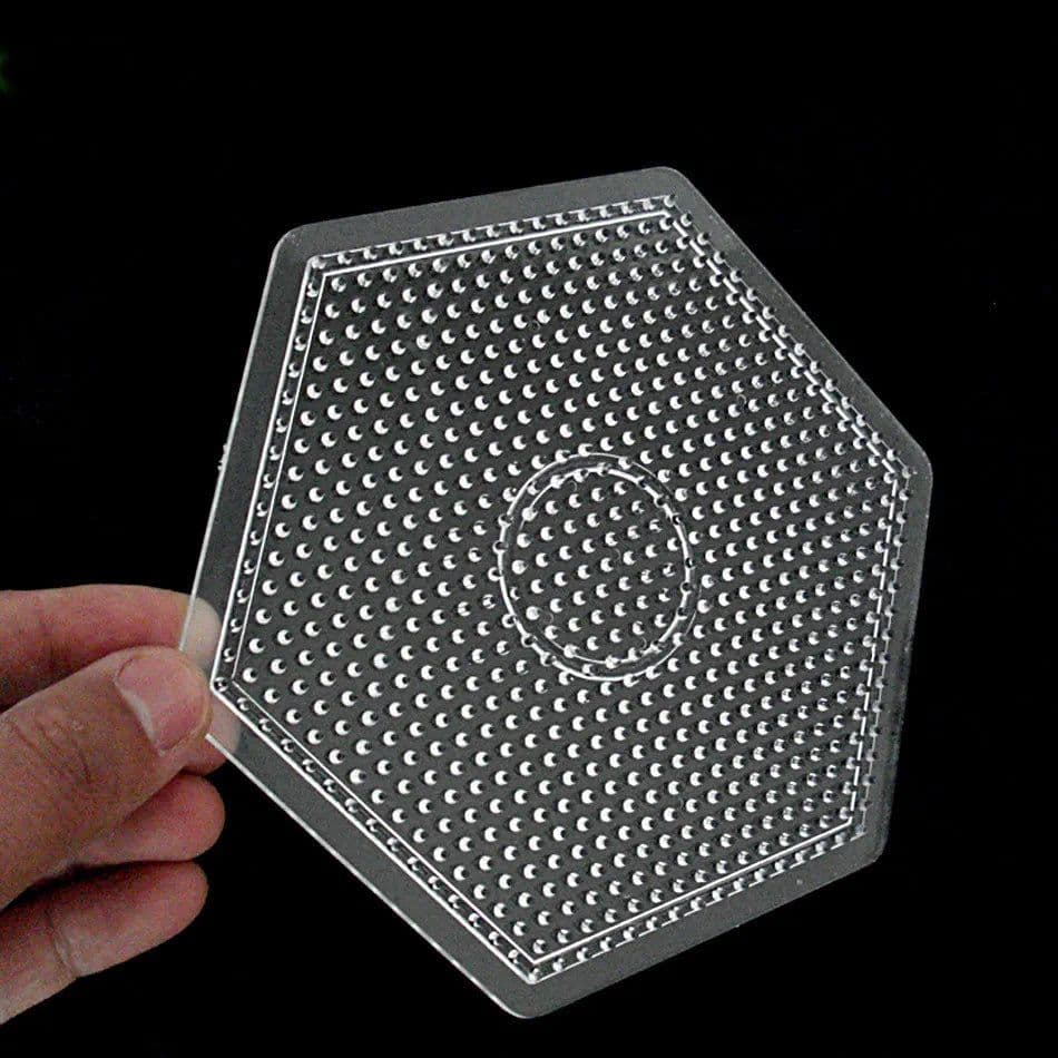image-Yantjouet Transparent Pegboard for 5mm Hama Beads - DIY Pixel Art Tool