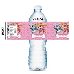 image-TAKARA TOMY PAW Patrol Water Bottle Labels - Party Decoration Supplies