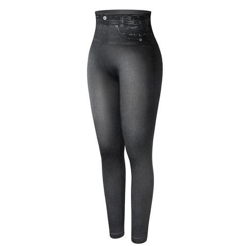 image-Vaslanda High Waist 3D Printed Jeggings for Ultimate Comfort & Style