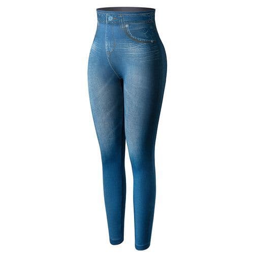 image-Vaslanda High Waist 3D Printed Jeggings for Ultimate Comfort & Style