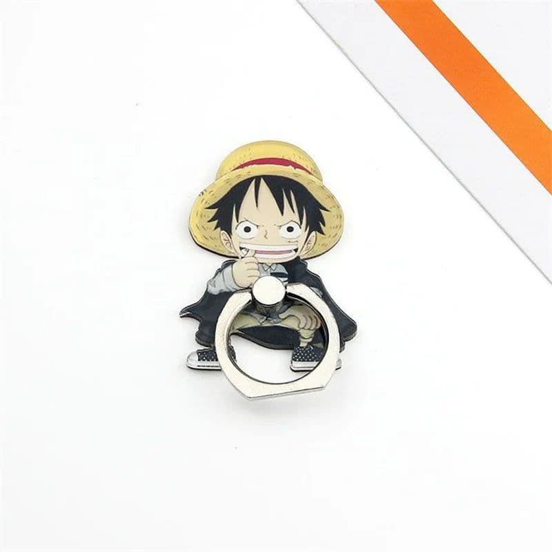 image-Bandai One Piece Luffy Finger Ring Mobile Holder - Fun & Functional Stand