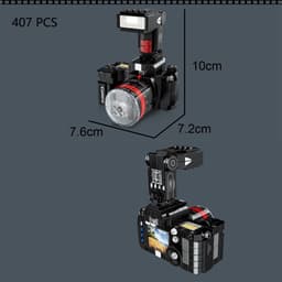 image-XiZAi 3D Mini Block Digital SLR Camera Creative Building Toy for Kids