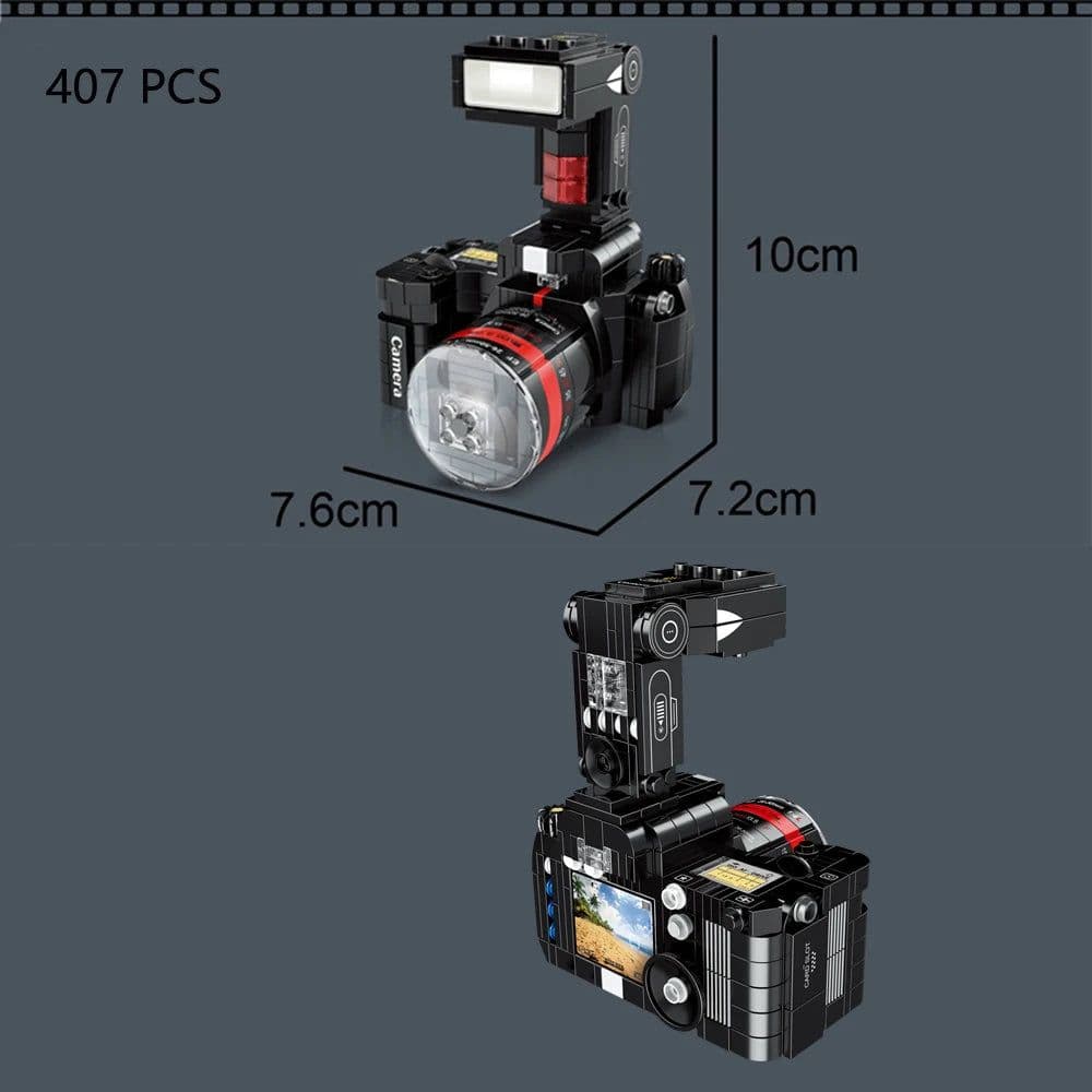 image-XiZAi 3D Mini Block Digital SLR Camera Creative Building Toy for Kids
