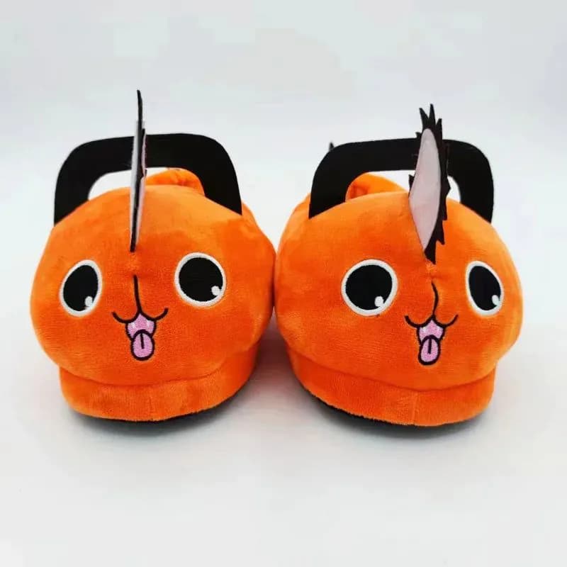 image-Bandai Plush Pochita Slipper - Soft Anime Comfort for Winter Wear