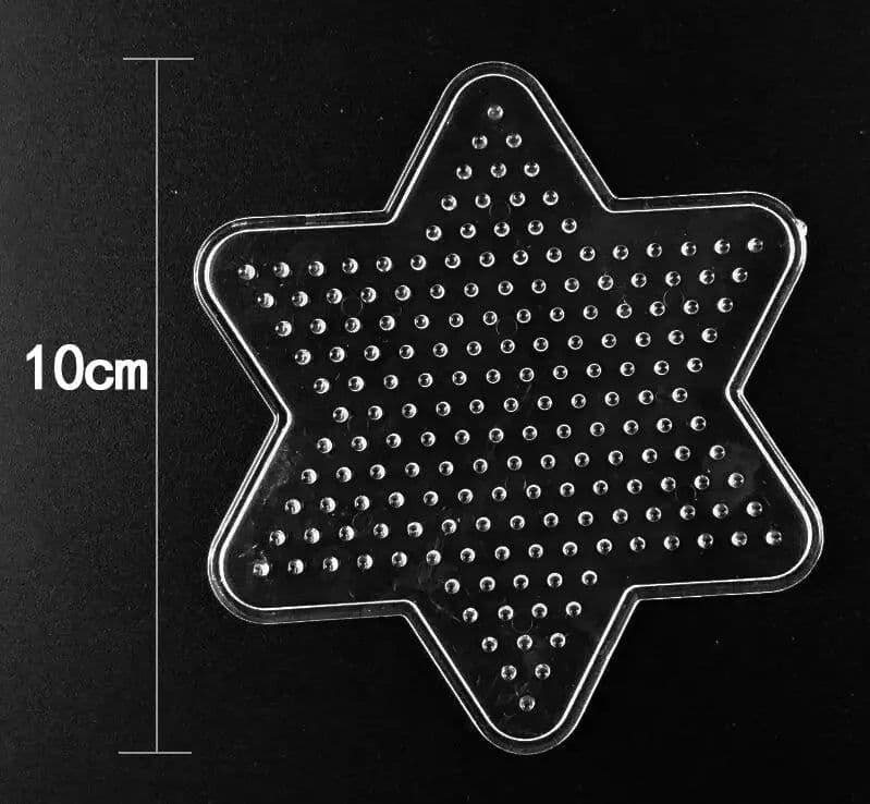 image-Yantjouet Transparent Pegboard for 5mm Hama Beads - DIY Pixel Art Tool
