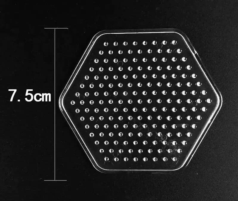 image-Yantjouet Transparent Pegboard for 5mm Hama Beads - DIY Pixel Art Tool