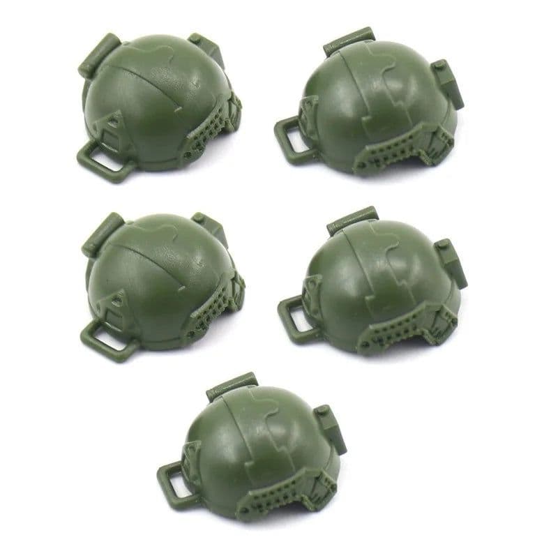image-Riot Police Helmet Building Blocks - Educational DIY Toy for Ages 14+