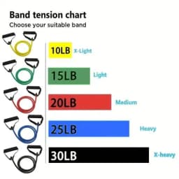 image-Durable Resistance Bands with Handles for Strength Training at Home