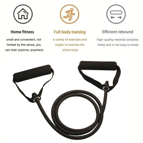 image-Durable Resistance Bands with Handles for Strength Training at Home